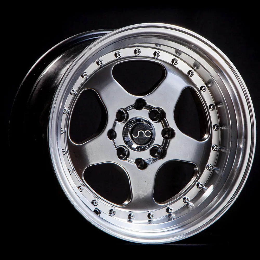 JNC010 Gunmetal  Machined Lip JNC Wheels