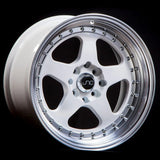 JNC010 White Machined Lip JNC Wheels
