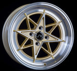 JNC025 GOLD Machined Face Gold Rivets JNC Wheels