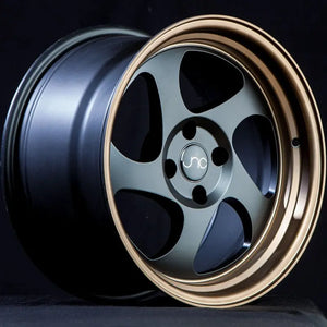 JNC034 Matte Black Bronze Lip JNC Wheels