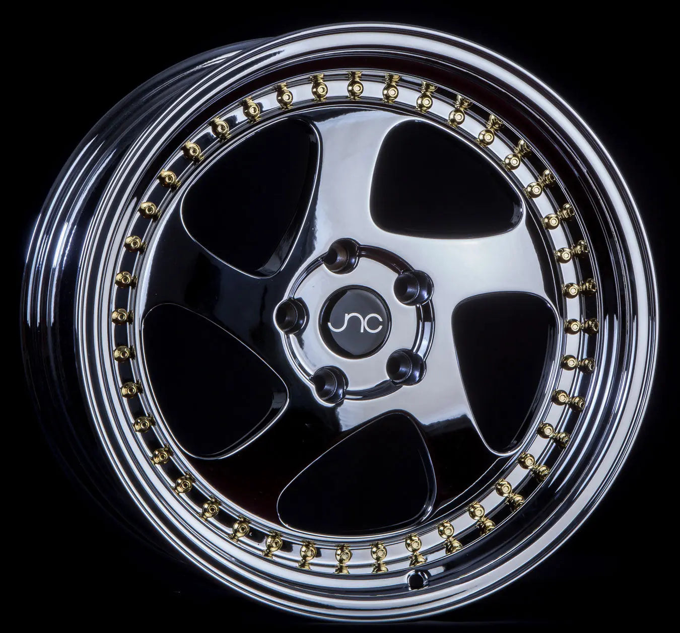 JNC034 Platinum Gold Rivets JNC Wheels