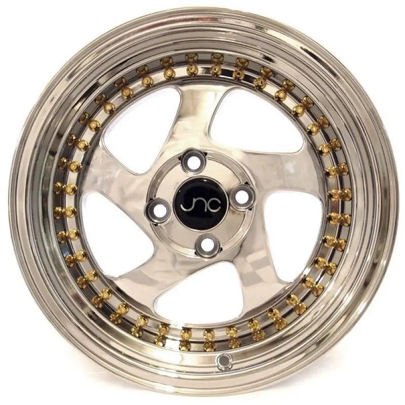 JNC034 Platinum Gold Rivets JNC Wheels