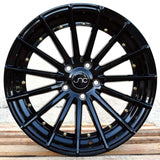JNC042 Gloss Black Gold Rivets JNC Wheels