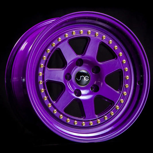 JNC048 CANDY PURPLE WITH GOLD RIVETS JNC Wheels