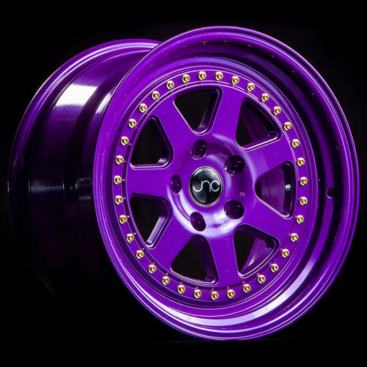 JNC048 CANDY PURPLE WITH GOLD RIVETS JNC Wheels
