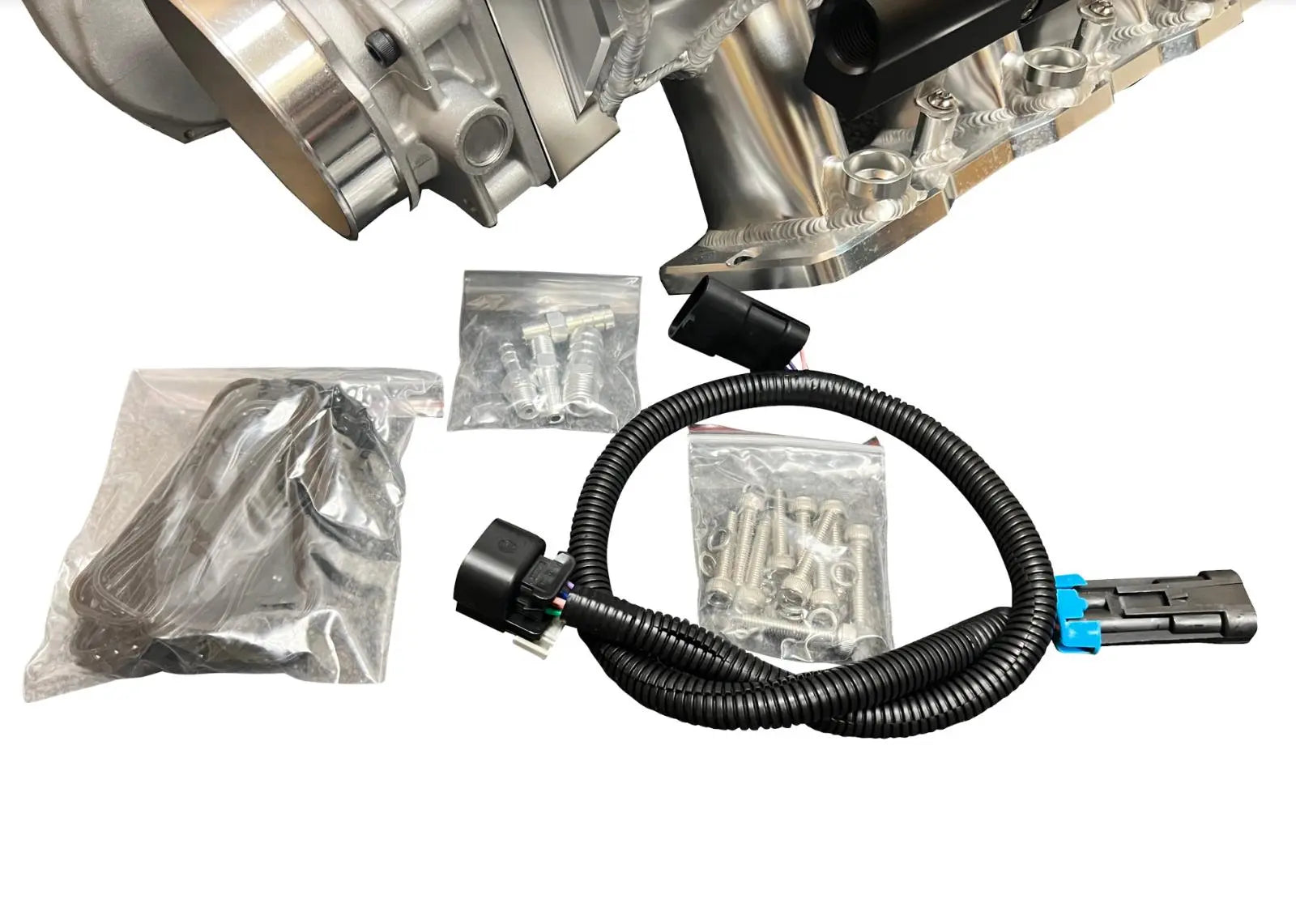 LS Low Profile Metal Fabricated Intake Manifold DBW LS1 LS2 LS6 102mm Cathedral JSR-DRP