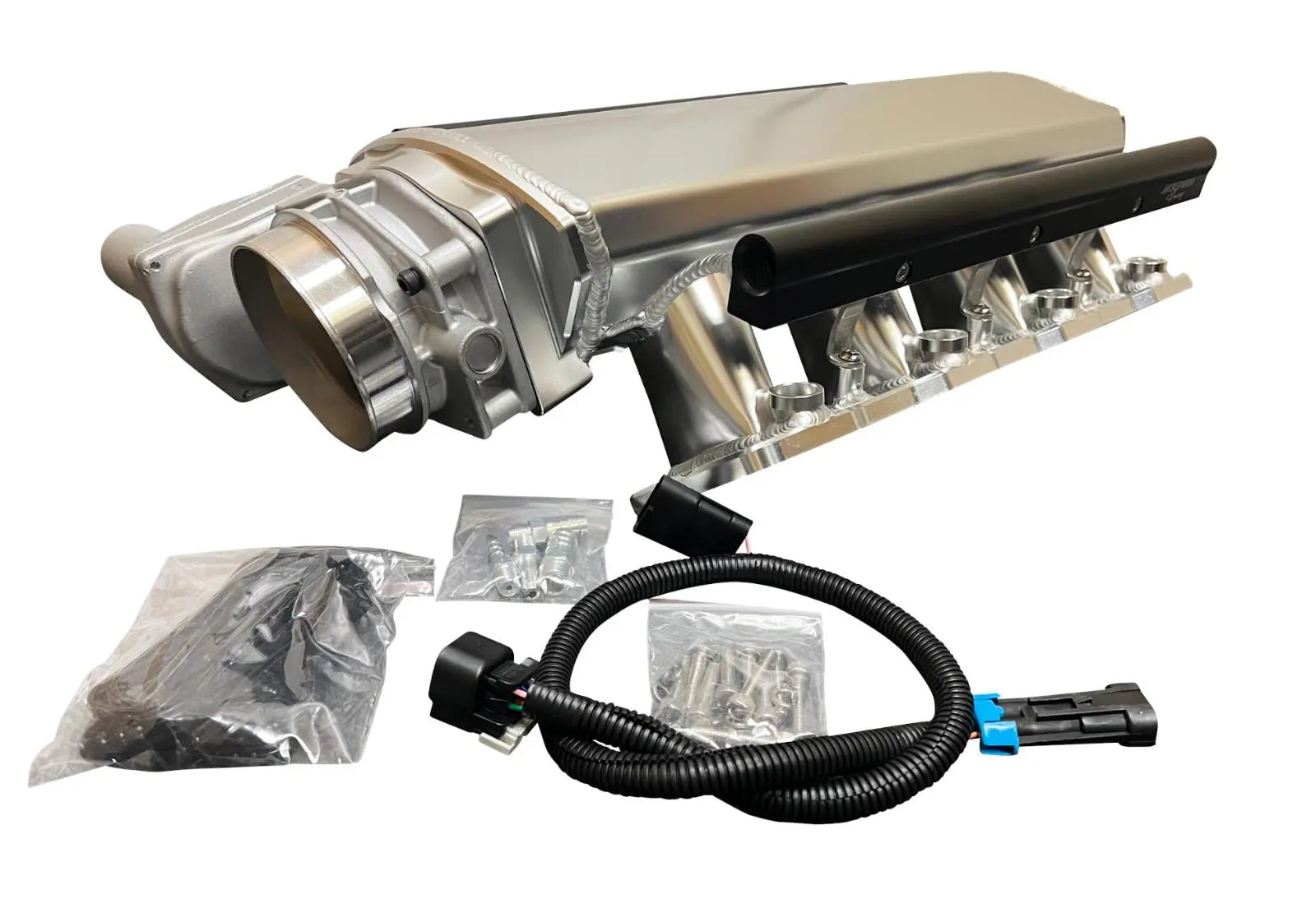 LS Low Profile Metal Fabricated Intake Manifold DBW LS1 LS2 LS6 102mm Cathedral JSR-DRP