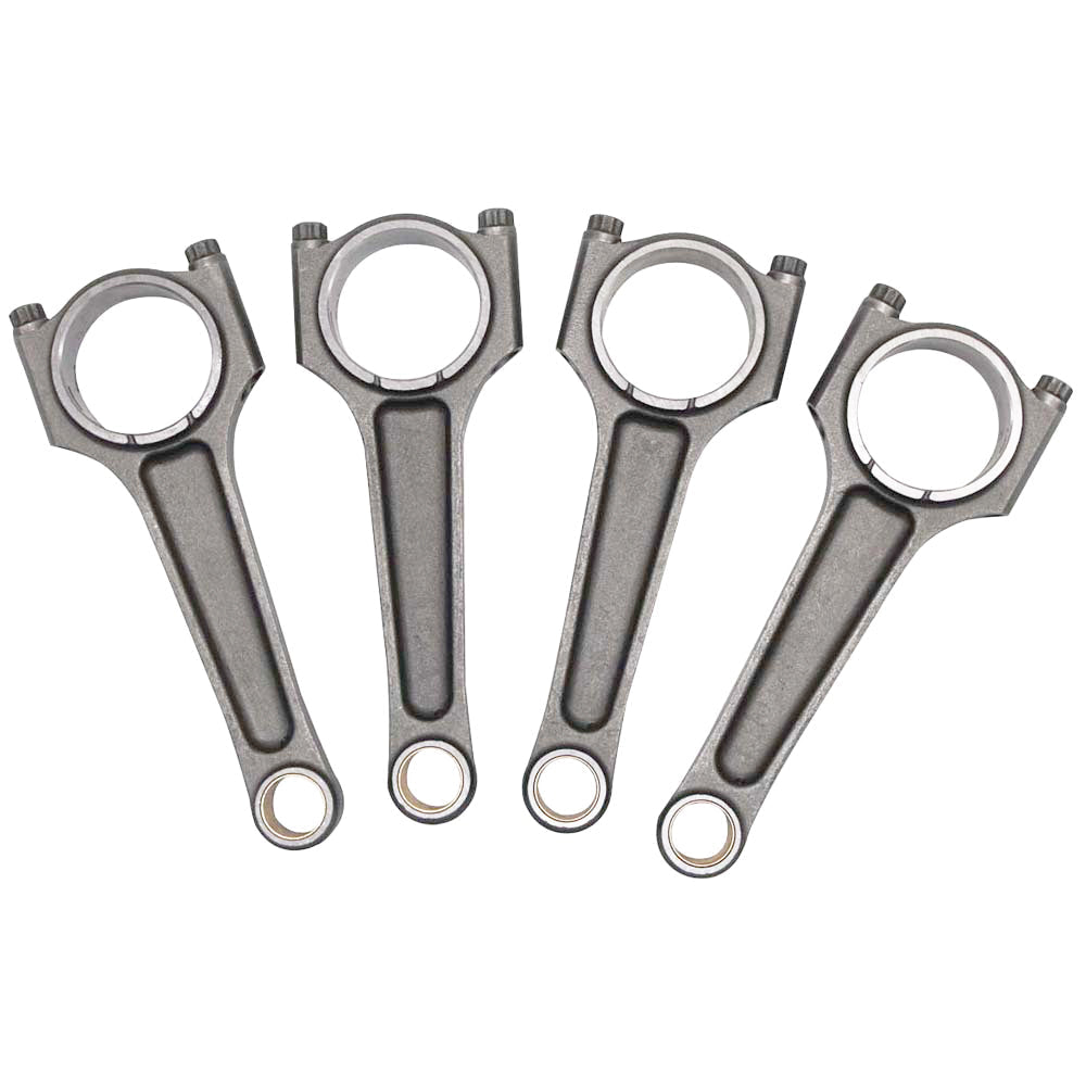 Forged piston and rings set 83.5mm VW 2.0L 16V ABF + VW 159mm x 20mm High Performance Steel Basic Connecting Rod set 3/8" bolt (1000hp) + Decompression Head Gasket Spacer - 1.5mm + Head stud set