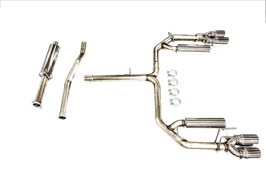 PLM Camry XSE V6 3.5L Cat-Back Exhaust 2018-2022 - Quad Tips PLM