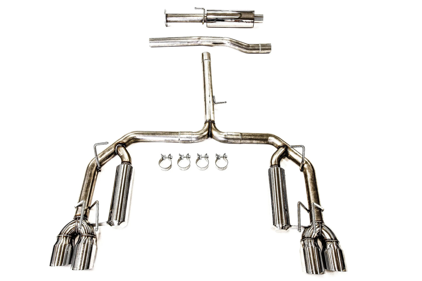 PLM Camry XSE V6 3.5L Cat-Back Exhaust 2018-2022 - Quad Tips PLM