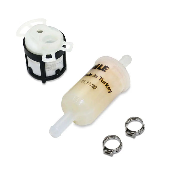 Genuine Mahle Fuel Filter w/ Pre-Filter and Clamps, MAHLE-01-S-PX QFS