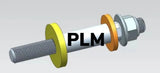 Precision Works Transmission Torque Mount Bolt ONLY - Honda B-Series B18 B20 PLM