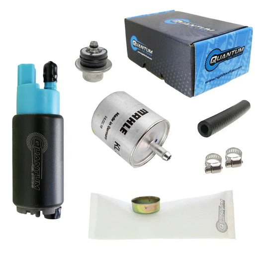 QFS EFI Fuel Pump w/ Pressure Regulator & Genuine Mahle Filter, HFP-382-BRF2 QFS