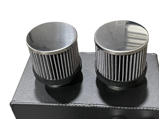 Pro Series Oil Catch Can For Honda Civic Acura Integra 6 Port -10AN With Hoses JSR-DRP