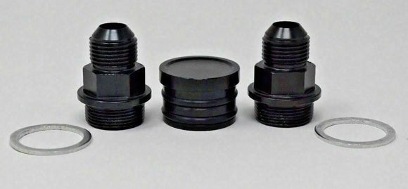 Rear Block Breather Fittings And Plug For B16 B18 Catch Can M28 To 10AN B Series JSR-DRP