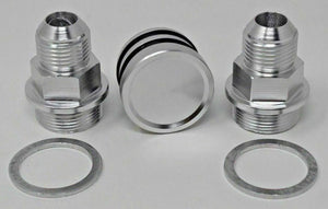 Rear Block Breather Fittings And Plug For B16 B18 Catch Can M28 To 10AN B-Series JSR-DRP