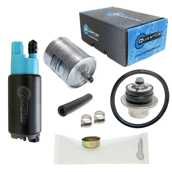 QFS OEM Replacement In-Tank EFI Fuel Pump w/ Regulator, Tank Seal, Genuine Mahle Filter, Strainer, HFP-382-BR2TF QFS