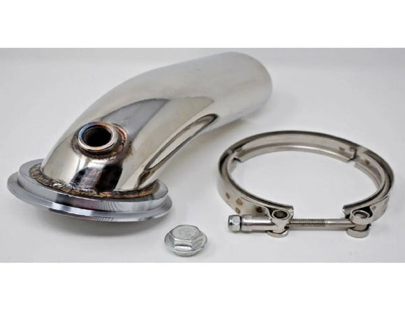 Stainless Downpipe Elbow 90° Holset Turbo HY35 HX HE351 V-band Flange Clamp 4