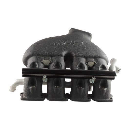 Cast Aluminum Intake Manifold for longitudinal VW/AUDI 1.8T with 4 injectors Fuel Rail Kit (OEM throttle) Black