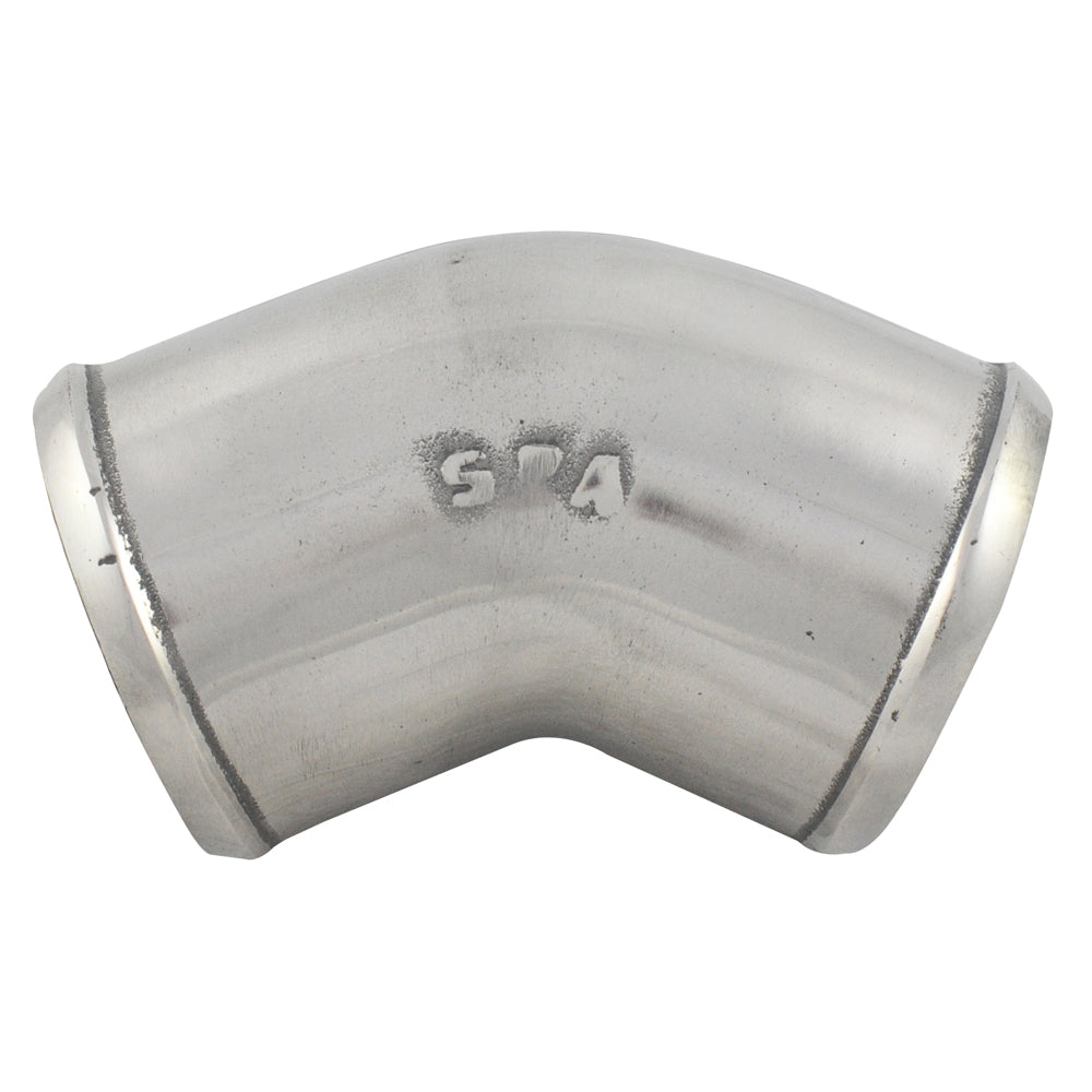 2.5" tight radius 45° elbow intake pipe
