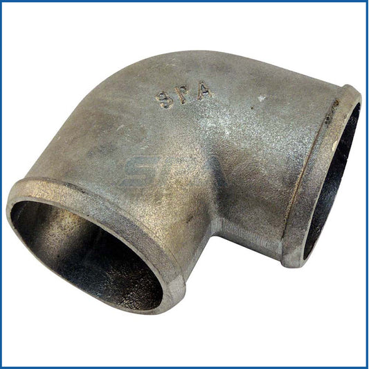 3" tight radius 90° elbow intake pipe