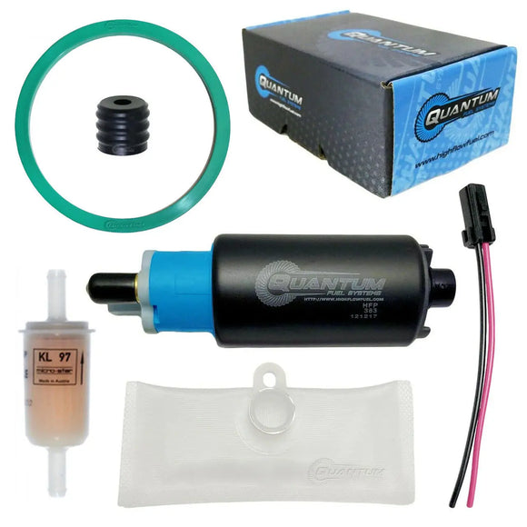QFS OEM Replacement In-Tank EFI Fuel Pump w/ Tank Seal, Genuine Mahle Filter, Strainer, HFP-383-TF QFS