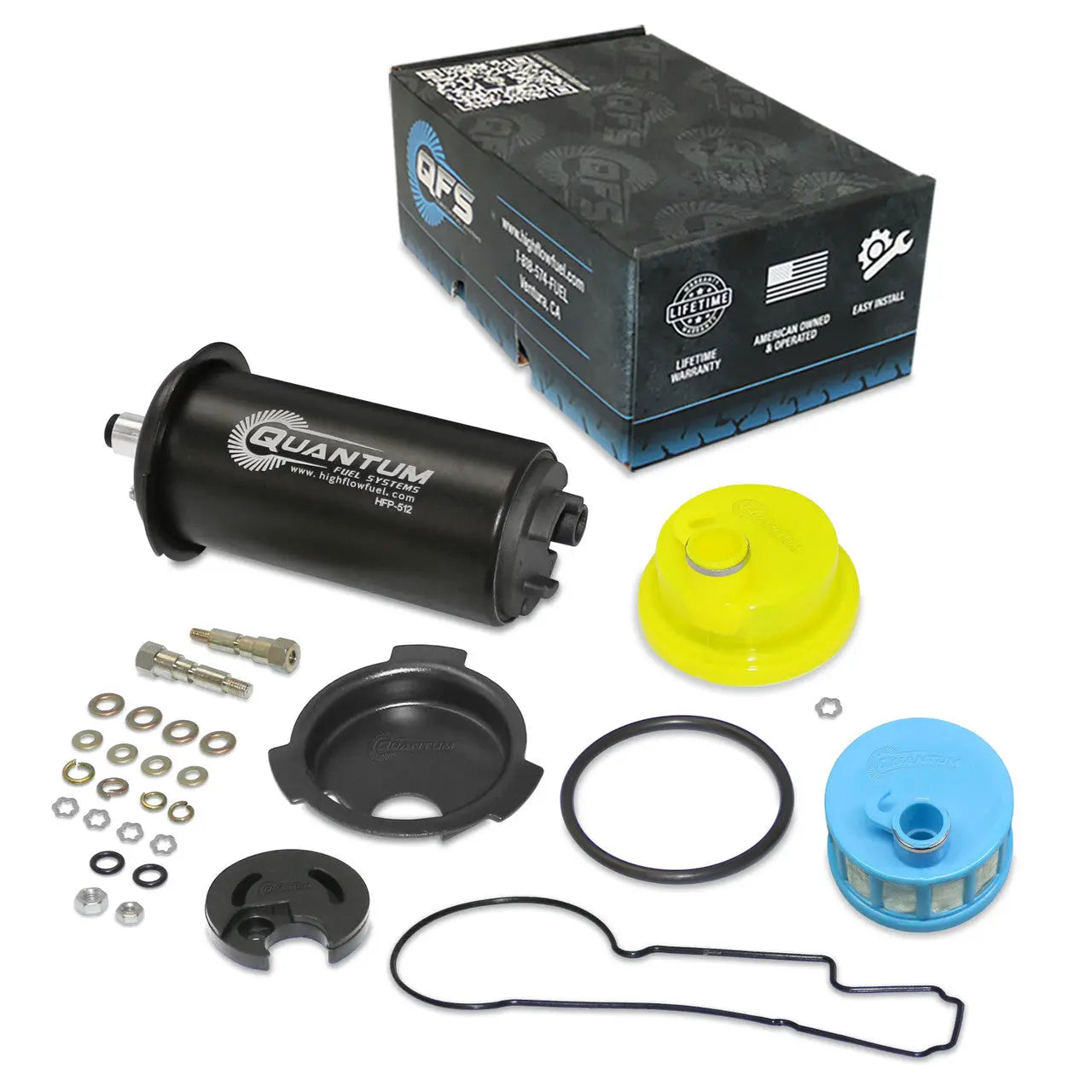 QFS OEM Replacement Marine/Outboard EFI Fuel Pump w/ Tank Seal, HFP-512-T2 QFS