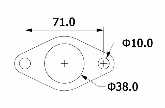 TiAL Sport Wastegate Gasket 35mm 38mm WG Dump Tube Pipe Turbo Smart XS 2 Hole US JSR-DRP