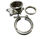 Turbo Exhaust Flange to 3" Conversion Adapter V Band Flange Clamp T3 T4 5 Bolt JSR-DRP