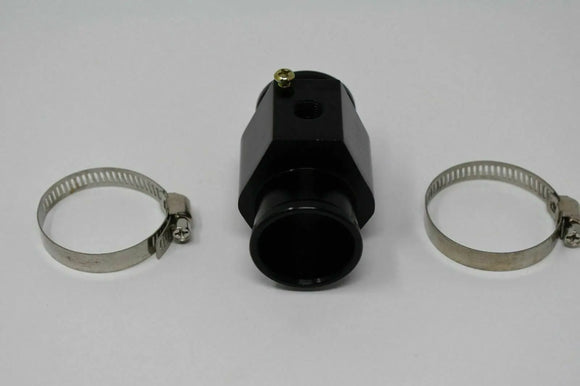 Water Hose Coolant Temperature Sensor Hose Adapter For Sensor 28mm Universal Blk JSR-DRP