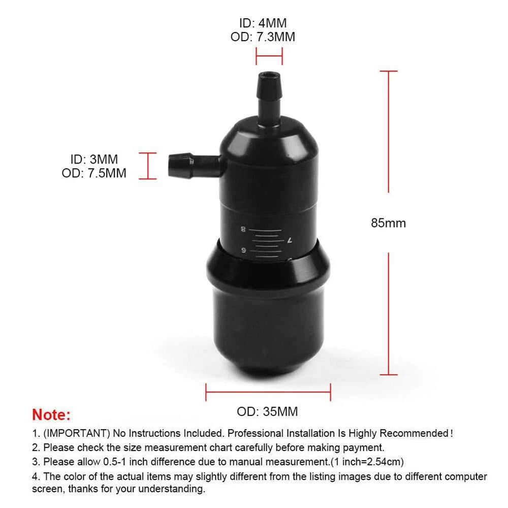 Grimmspeed Style Manual Turbo Boost Controller Bypass Valve Adjustable 50PSI - Black