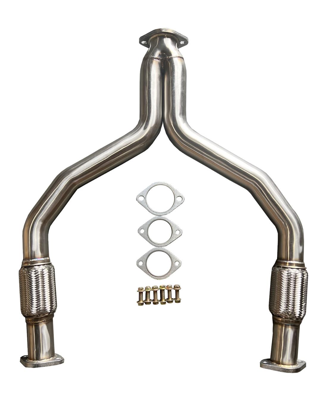 For Nissan 350Z 370Z 09-15 Infiniti G37 G37X 09-13 Q50 Q60 Y-Pipe Exhaust Catback VQ