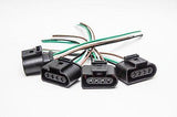 4pcs Ignition Coil Connector Repair Kit Harness Plug Wiring Audi VW Jetta Passat Carrot Top Tuning