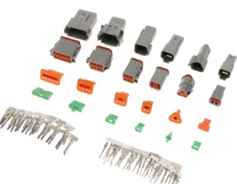 Deutsch Connector Sets w/ Pins Stamped Contacts Crimp Automotive Race Spec DTM04 DTM06 Deustch