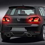 For 2010-2014 VW Volkswagen Golf Hatchback LED Tail Brake Light Stop Lamp Smoked DPTMOTORSPORT