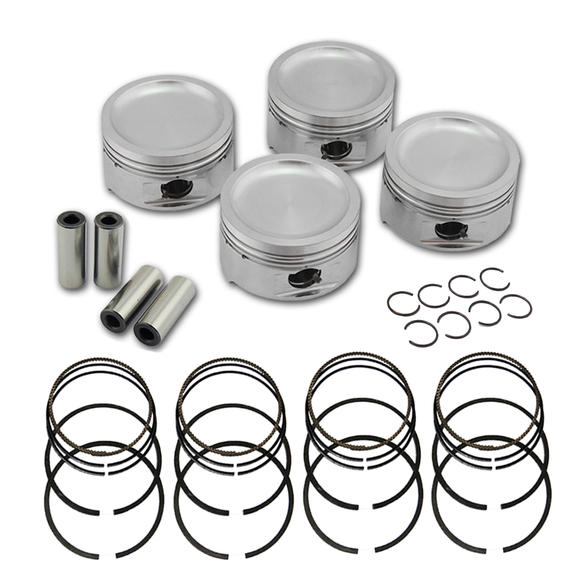 Forged piston and rings set 82,5mm VW 2.0L 8V + VW 144MM X 20MM HIGH PERFORMANCE BASIC CONNECTING ROD SET 7/16