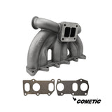 VW VR6 12V Twin scroll T4 top mount turbo manifold - Dual V-band Wastegates + COMETIC EXHAUST MANIFOLD GASKET